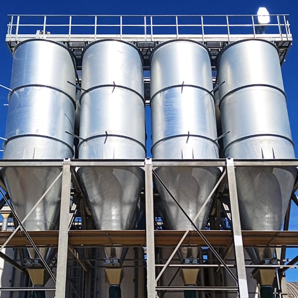 Ristrutturazione silos in acciaio