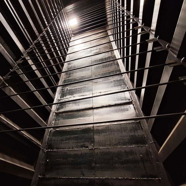Degrado silos in ferro e acciaio